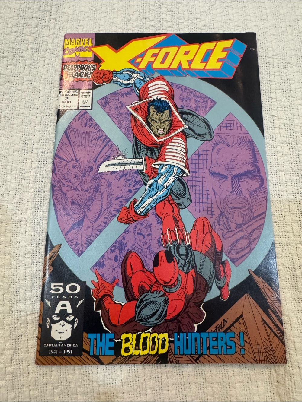 X-Force #2 Vol. 1 1991 Marvel Comics 1st App High Grade Comic Book Q48-220